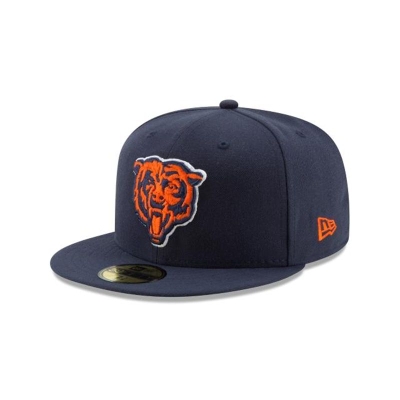 Blue Chicago Bears Hat - New Era NFL Basic 59FIFTY Fitted Caps USA9743810